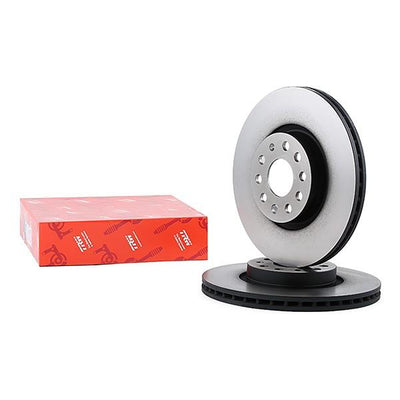 TRW DF4464 Front Brake Disc Set Passat/CC Golf V-VI-VII A3 Leon Set — Brake Rotors & Drums