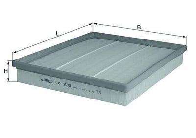 Mahle LX1683 Air Filter Astra G 2.0 DTi 2.2 DTi 16V 99 > 05 Astra H 1.3 CDTi 1.7Cdti Zafira 00 > 05 — Air & Cabin Filters