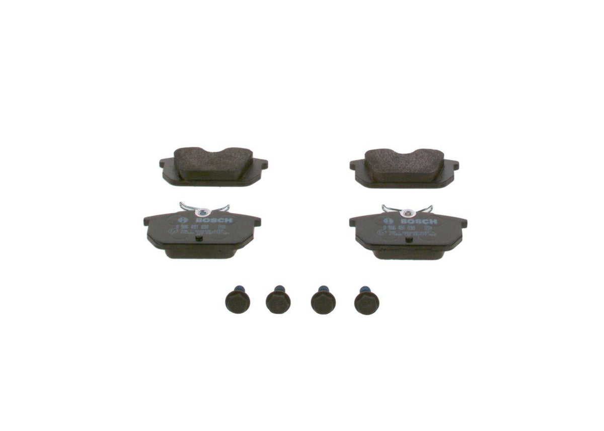 Bosch 0986491030 Brake Pad Rear 597327 Wva 23177 (Fiat Marea 2.0 2.4 99-01) 0986Tb2780 — Brake Pads