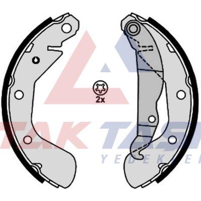 AP AP08120 Brake Shoe Rear Opel Corsa B 1.0i 3-5 KI with Lever 200X29mm 1993-2000 / Astra F 1.6i 19 — Brake Cables & Hardware