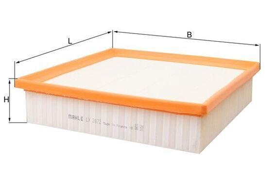 Mahle LX2872 Air Filter (Jeep Grand Cherokee IV 3.6 V6 10-Dodge Durango 3.6 5.7 11 -)