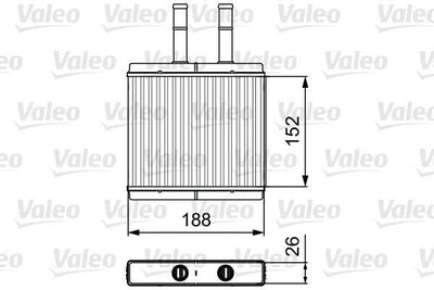 Valeo 812442 Heater Core Chevrolet Aveo Daewoo Kalos 02/09 — Heater & Blower