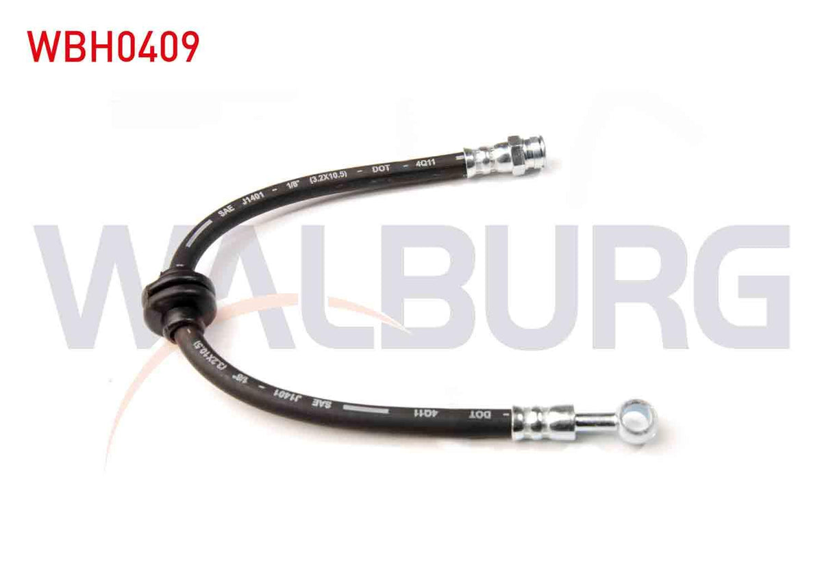 WALBURG WBH0409 Brake Hose Front Left-Right 320mm Chevrolet Aveo (T250) 2006-2011 / Chevrolet Kalos (T200) — Brake Hydraulics