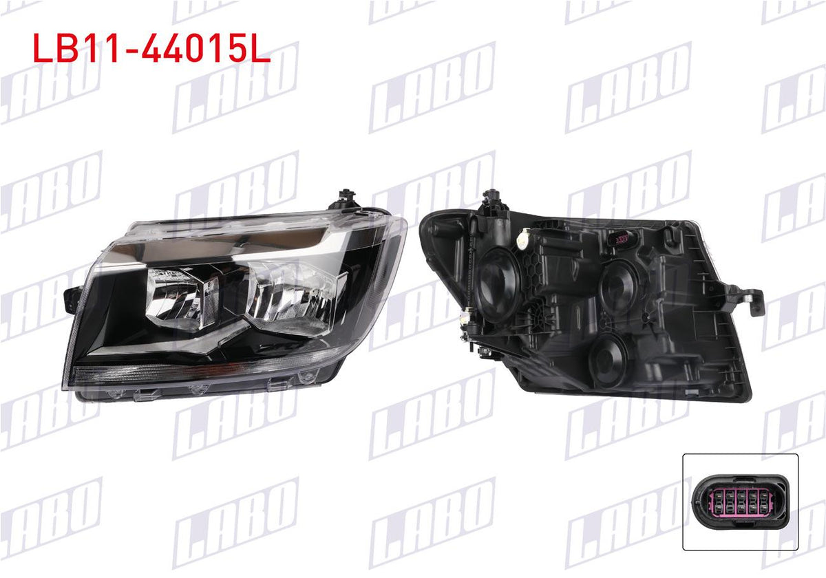 LABO LB11-44015L Headlight Left Volkswagen Crafter 2018-/ Man Tge 2017 — Headlights