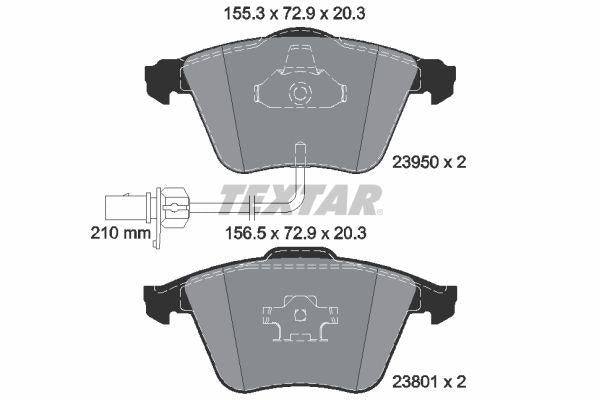 Textar 2395001 Brake Pad Front A4 A6 BM 05-11 — Brake Pads