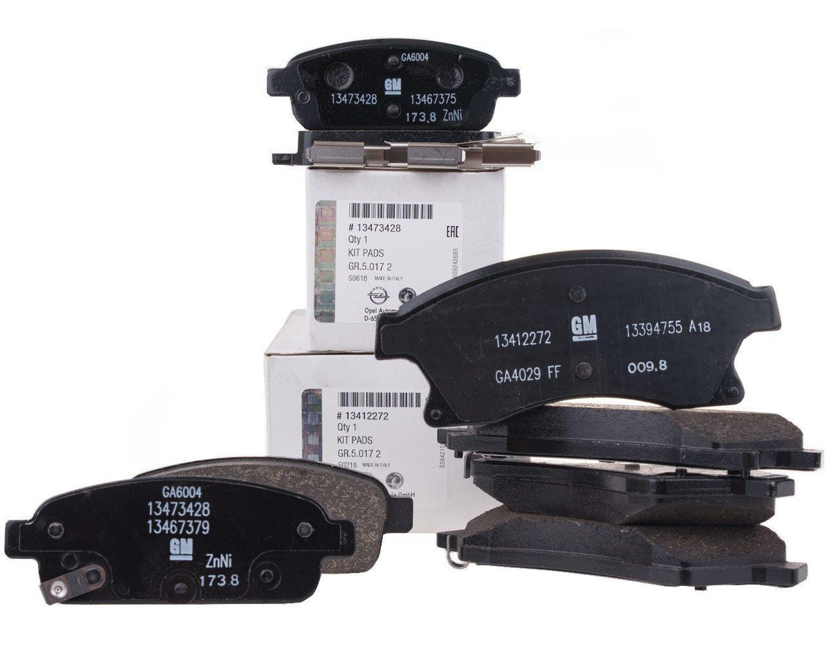 Opel Astra J 1.3 / 1.4 / 1.6 Gasoline Front / Rear Set Brake Pad Set Genuine — Auto Parts Hall, Brake Pads