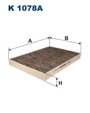 Filtron K1078A Cabin Air Filter Audi A4/A6/Seat Exeo with Carbon 00-13 — Air & Cabin Filters