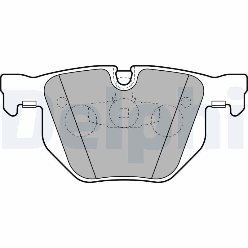 Delphi LP2256 Brake Pads - Rear Set for BMW E90, E91 and 2 more models