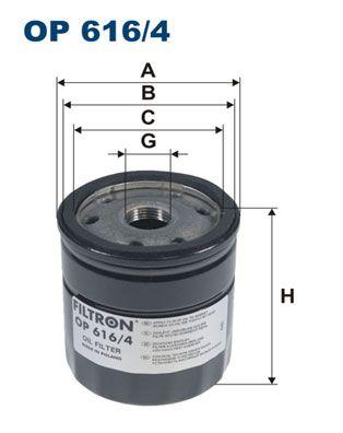 Filtron OP616-4 Oil Filter Polo / Ibiza / A1 / Fabia 14= 1.4 TDI Cusa-Cusb — Oil Filters
