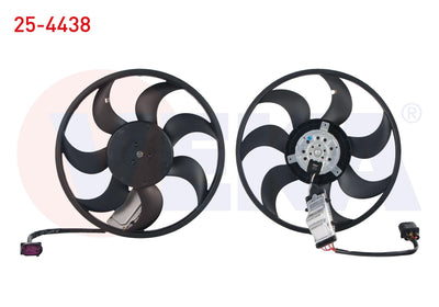 Veka 25-4438 Fan Motor Right Volkswagen Touareg 2.5 R5 TDI 3.0 TDI 2002-2010 / Porsche Cayenne 3.0 — Motors, Pumps & Antennas