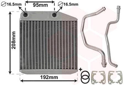 WAXELL 1618468 Heater Core Cor.D-Adam Brazing — Heater & Blower