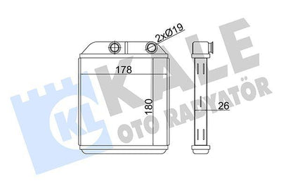 Kale 356330 Heater Core Carisma-Vo.S40-V40