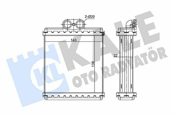 Kale Heater Core 352095 - Quality Parts for 89-99 Vitara 1.6-2.0 16V — Heater & Blower