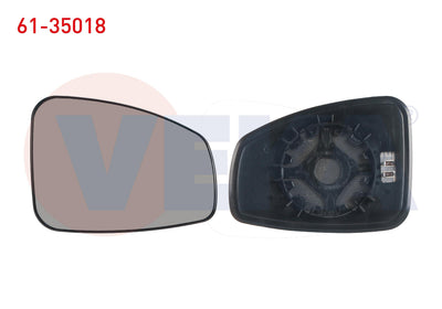 Veka 61-35018 Mirror Glass Right Heated Renault Fluence / Megane III / Laguna — Mirrors