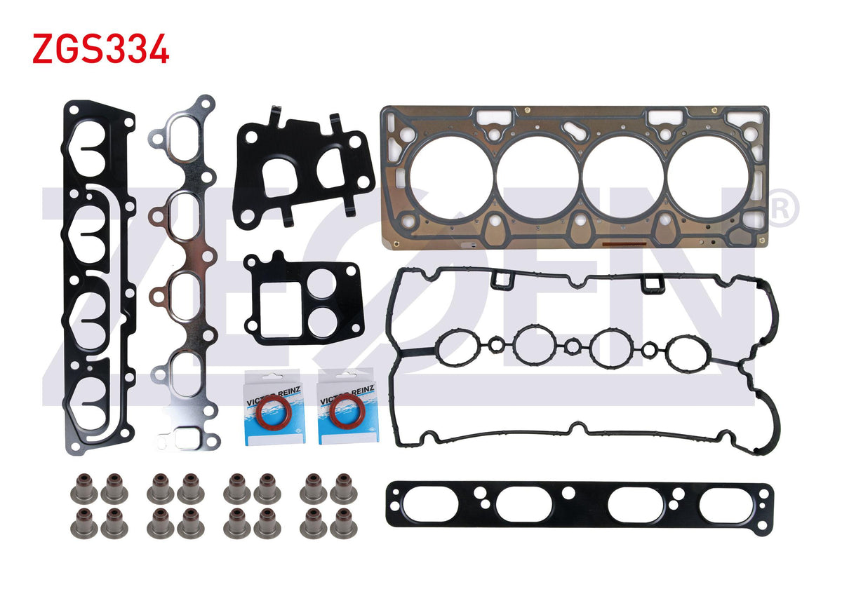 Zegen ZGS334 Upper Set Gasket + Skc Opel Astra G-H-Vectra C 1.6 Z16xep Victor Reinz with Seal — Gaskets & Seals