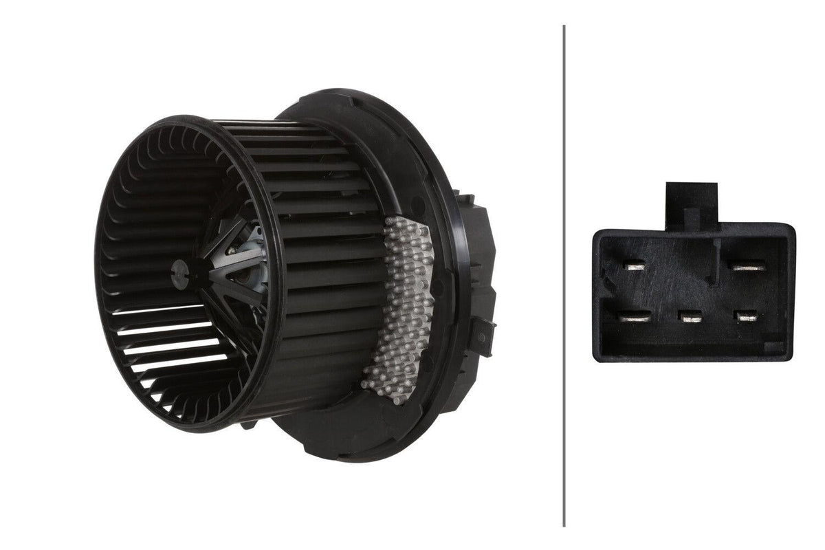 Hella 8EW366400-411 Heater Motor Audi A3 Tt Seat Altea Leon Toledo III Skoda Octavia VW Caddy III Eos Golf — Heater & Blower