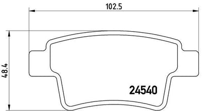 Brembo P61085 Brake Pad Rear (Citroen C4 Grand Picasso 1.6 HDi 1.8 2.0 2.0 HDi 06 /) — Brake Pads