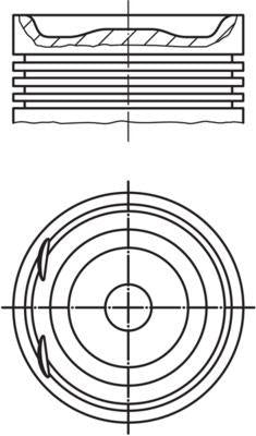 Mahle 0122000 Piston 78.50 mm (Std) Peugeot P106 P206 P306 P307 Citroen Saxo 1.6 16V Tu5j4 Set — Pistons & Rotating