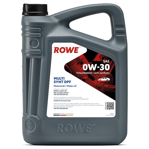 rowe hightec multi synt dpf sae 0w-30 motor oil 5 liters, 5 liter rowe motor oil bottle, high performance motor oil for gasoline and diesel engines ROWE HIGHTEC Multi Synt DPF SAE 0W-30 Motor Oil - 5 Liters for Cars and Mechanics ROWE HIGHTEC Multi Synt DPF Oil SAE 0W-30 - 5L rowe-oil, motor-oil, synthetic-oil, dpfoil, 5-liter, car-care, vehicle-maintenance, high-performance-oil, engine-oil, ai-generated