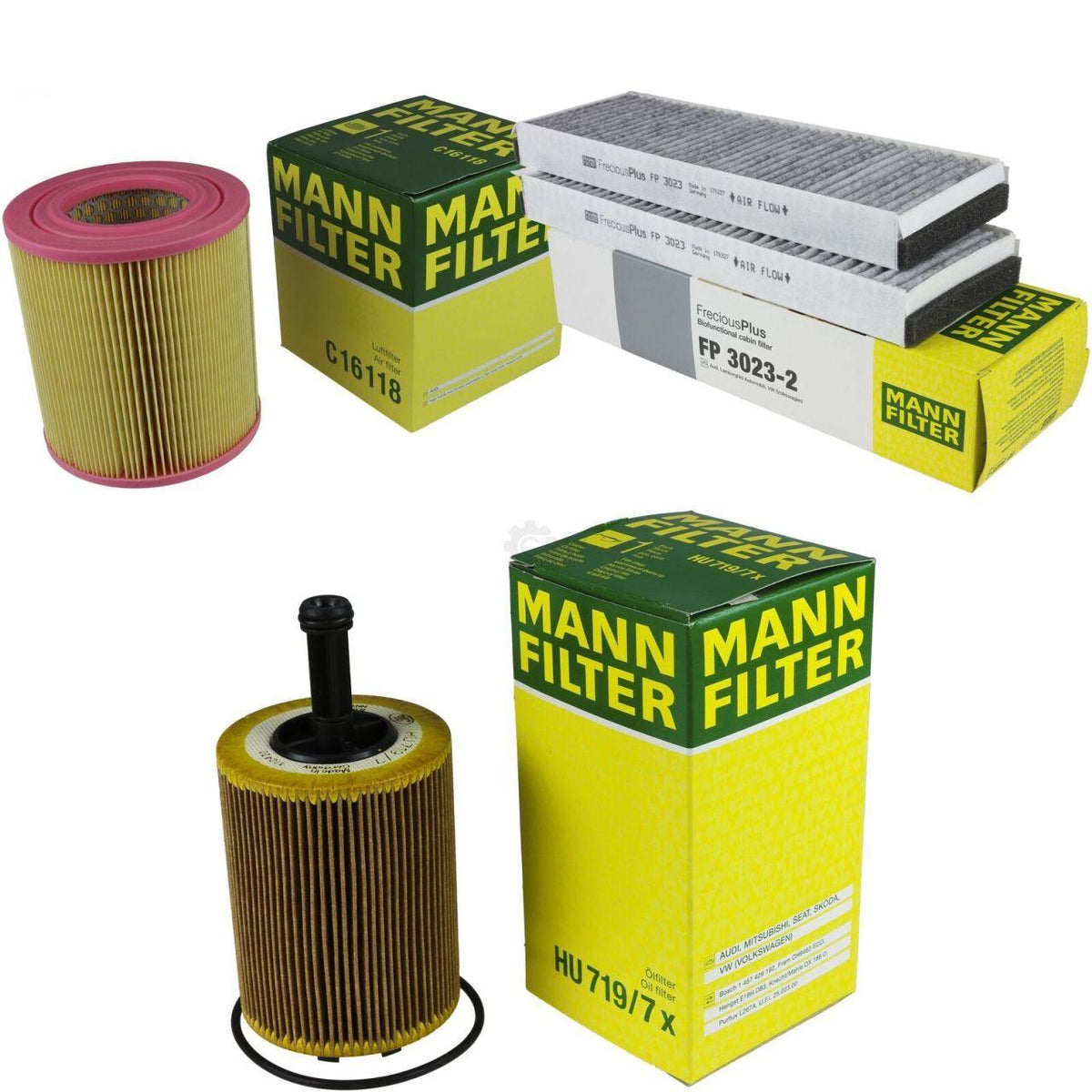 Mann Audi A6 2004-2011 2.0 TDI Maintenance Kit - Filters for Audi A6 — Maintenance & Service Kits