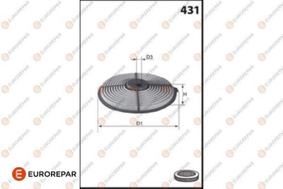 Eurorepar 1682260080 Air Filter Swift (Ma) 1.3 95-04 — Air & Cabin Filters