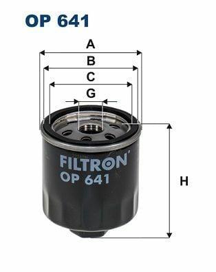 FILTRON OP641 Oil Filter - Compatible with VW Polo, Golf, Bora — Oil Filters