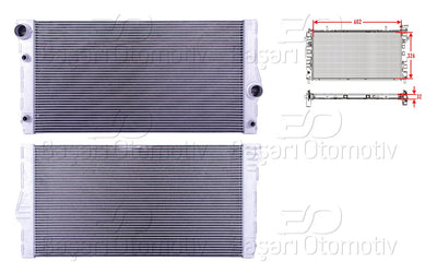 Wisco 3113343-00 Water Radiator Brazing Mt-At 602X326x32 BMW 5 Series F07 Gt. F10. F11 08-17 F07 Gt LCI. F — Radiators & Fans