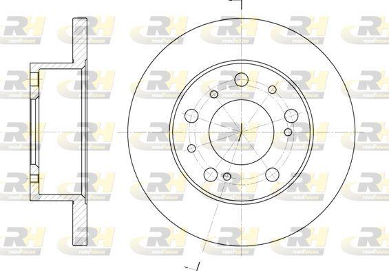 ROADHOUSE 6169.00 Brake Disc C25 Bus Van 280_. 290_ 06 81-02 94 — Brake Rotors & Drums