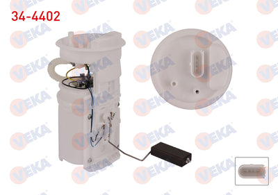 Veka 34-4402 Fuel Tank Level Float 4 Bar VW Golf IV 1.4i 16V 1997-2005 / 1.6i 1997-2005 / 2.0 1997-2005 / Bor — Fuel Delivery