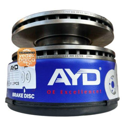 AYD 50251 Opel Astra J 1.6 Diesel Front Brake Disc 300 mm Set — Brake Rotors & Drums