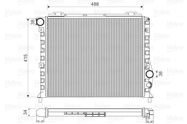 Valeo 811068 Radiator Alfa Romeo 164 2.0 Turbo Ie — Radiators & Fans