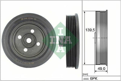 INA Crank Pulley — Pistons & Rotating
