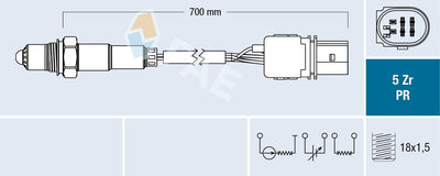 FAE 75034 Oxygen Sensor Golf Passat Touran Octavia Leon A3 2.0Tdi — Oxygen & Air-Fuel