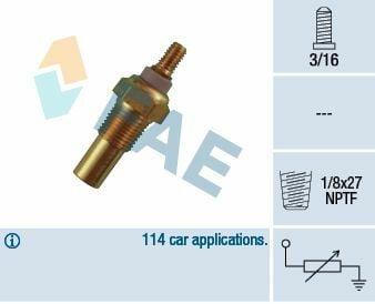 FAE Temperature Sensor for 1984-1990 Ford Fiesta & Escort — Temperature Sensors & Switches