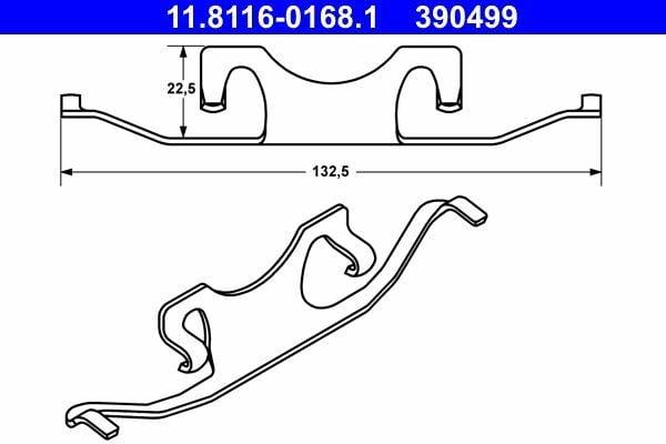 ATE 11.8116-0168.1 - E-39 Back Brake Caliper — Brake Calipers