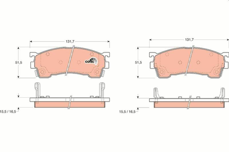 TRW GDB1139 Front Brake Pads
