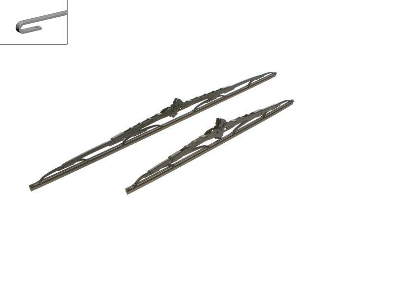 Bosch 3397001803 Wiper Set Twin Front 650-450 Citroen C5 01-04 Honda Civic Ix 12-Hyundai Ioniq 16 — Wipers