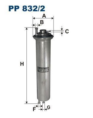 Filtron PP832-2 Fuel Filter BMW 5 E39 7 E38 X5 E53 M54 M60 M62 01-07 — Fuel Delivery