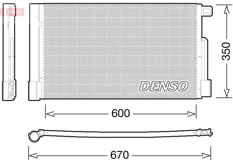 Denso DCN01004 A/C Condenser (Fiat Fiorino 1.3 JTD / Cıtreon Nemo 1.4 HDi / Peugeot Bipper 1.4 HDi — Condensers & Evaporators