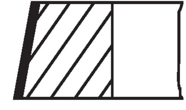 MAHLE Piston Ring Std 82.50 mm - VW Golf III Passat 2.0 — Pistons & Rotating