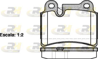 ROADHOUSE 21240.00 Brake Pad Touareg 7La. 7L6. 7L7 10 02-Xx — Brake Pads