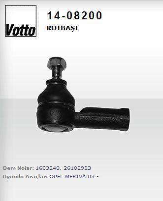 Votto 14-08200 14.08200 / Tie Rod End (Opel: Meriva 99-03) — Tie Rods & Linkage