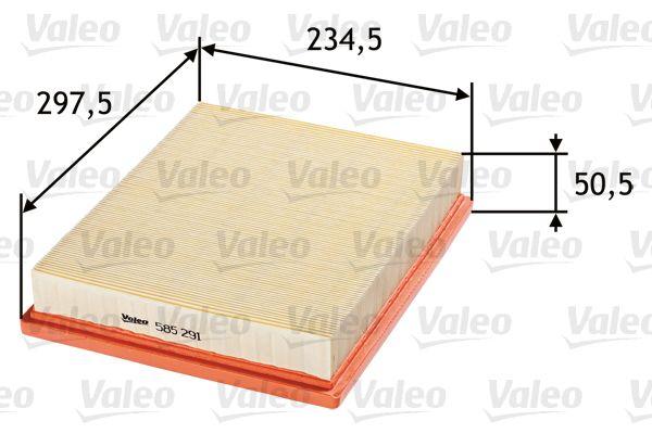 Valeo 585291 Air Filter (Saab 9-3 1,8T, 2.0 T Opel Vectra C 2.8 V6) — Air & Cabin Filters