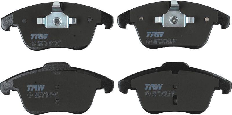 TRW GDB1683 Front Brake Pad Set Ford Mondeo IV S-Max Galaxy Freelander II Volvo S60 V70 XC70 06-15 (156mm) — Brake Pads