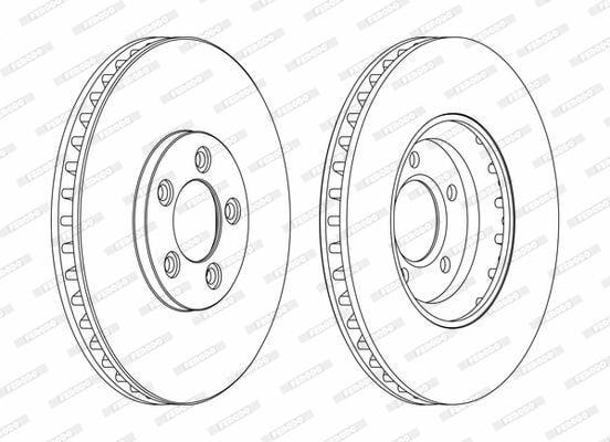 FERODO DDF1648C Brake Disc for Jaguar S-Type II — Brake Rotors & Drums