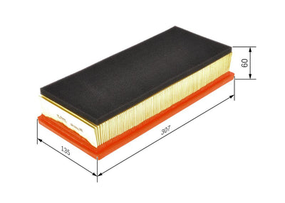 Bosch 1457433156 Air Filter Alfa Romeo 147 1.6 16V — Air & Cabin Filters