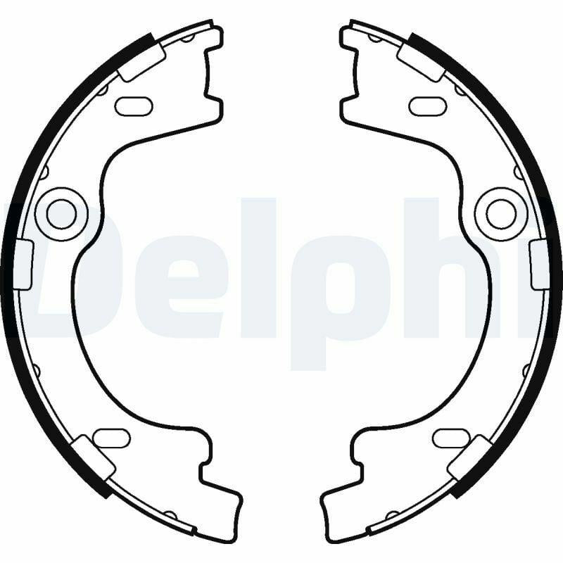 Delphi LS2012 Handbrake Shoe - Quality Brake Shoes — Brake Cables & Hardware