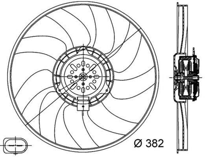 Mahle CFF312000S Fan Motor Left 400mm 400W Audi A4 A5 A6 A7 Q5 07-19 TFSI TDI — Motors, Pumps & Antennas