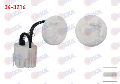 Veka 34-3216 Fuel Tank Level Float 3 Bar Opel Meriva A 1.6 2003-2010 — Fuel Delivery