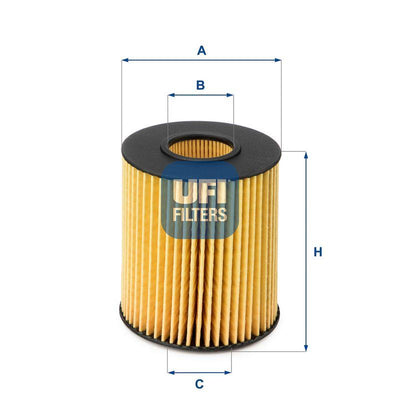 Ufi 25.151.00 Oil Filter Hyundai Accent Era/Blue/i20/i30/Ceed/Tucson Kia Carens/Rio CRDi — Oil Filters